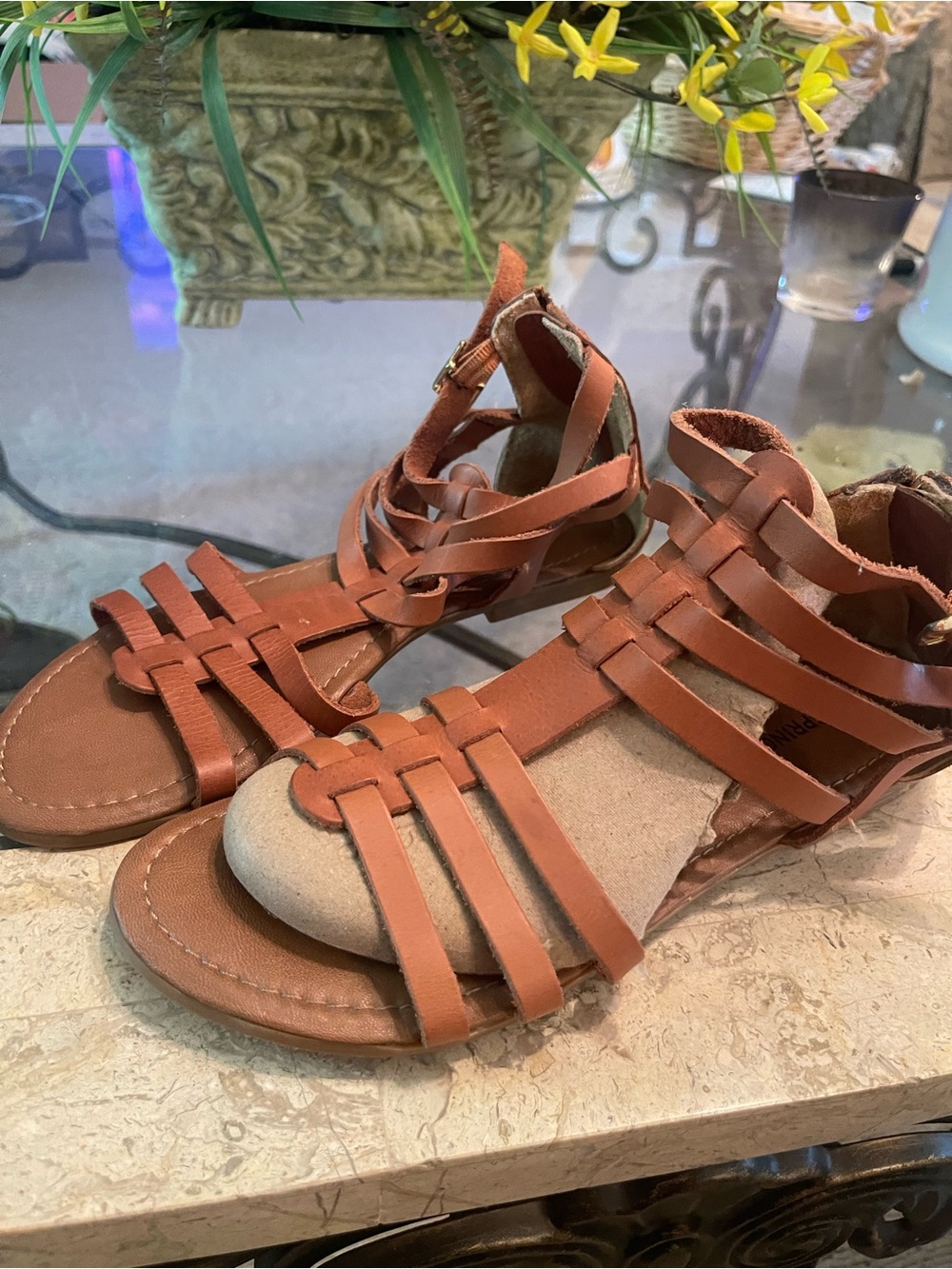 Call It Spring Tan Strappy Gladiator Sandals